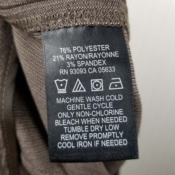 Nic + Zoe Womens Straight Leg Front Zip Trouser Pants Sz 12 Gray Wide Waist Band - Picture 5 of 8